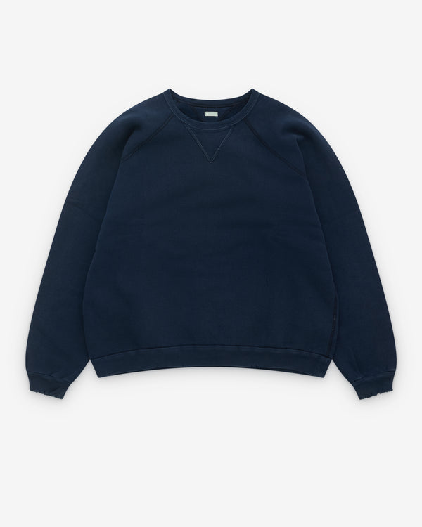 A.Presse - Men’s Vintage Double V Sweatshirt - (Navy)