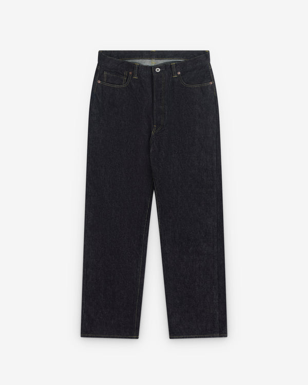 A.Presse - Men’s Washed Denim Wide Pants - (Indigo)
