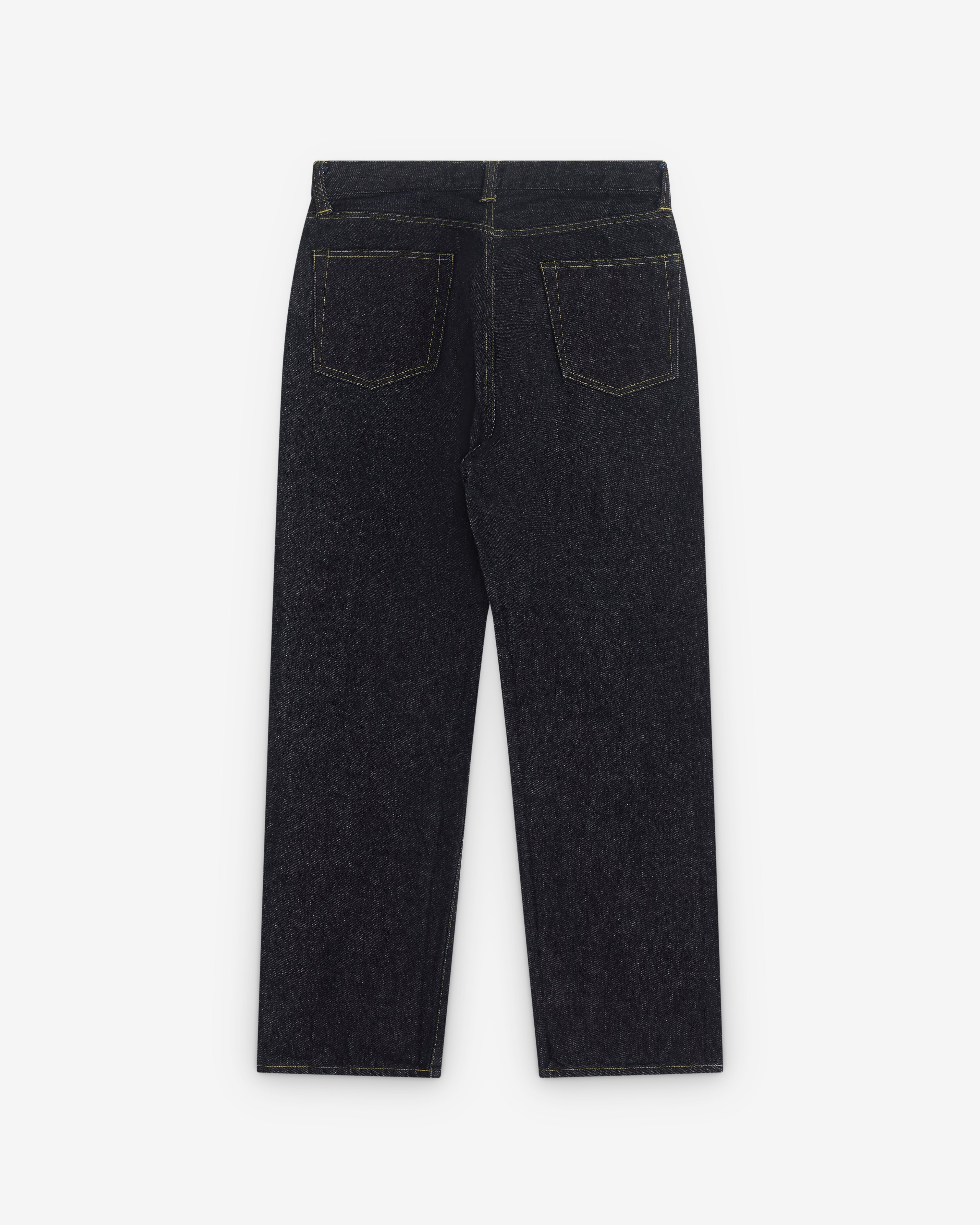 A.Presse: Men's Washed Denim Wide Pants (Indigo) | Dover Street