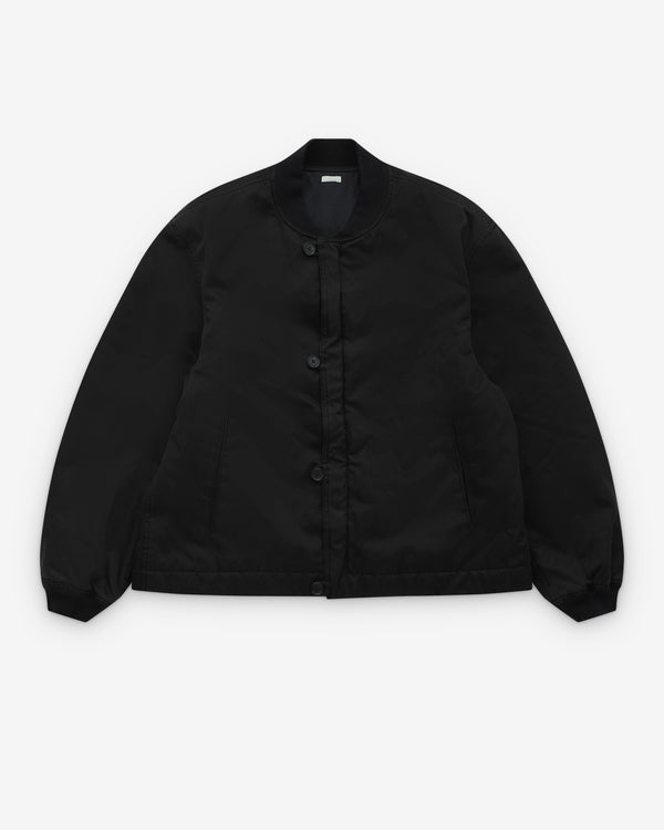 A.Presse - Men's Vintage Silk Bomber Jacket - (Black)