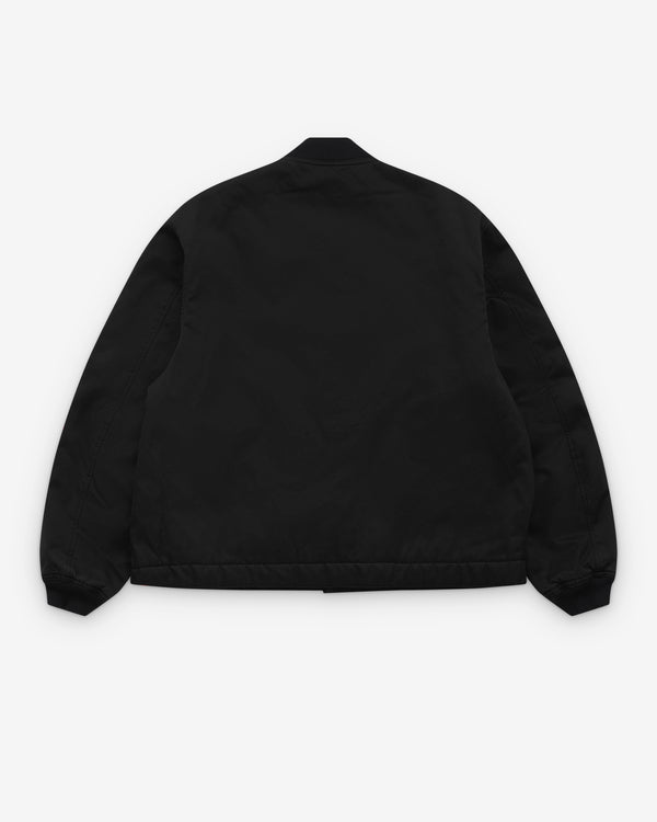 A.Presse - Men's Vintage Silk Bomber Jacket - (Black)