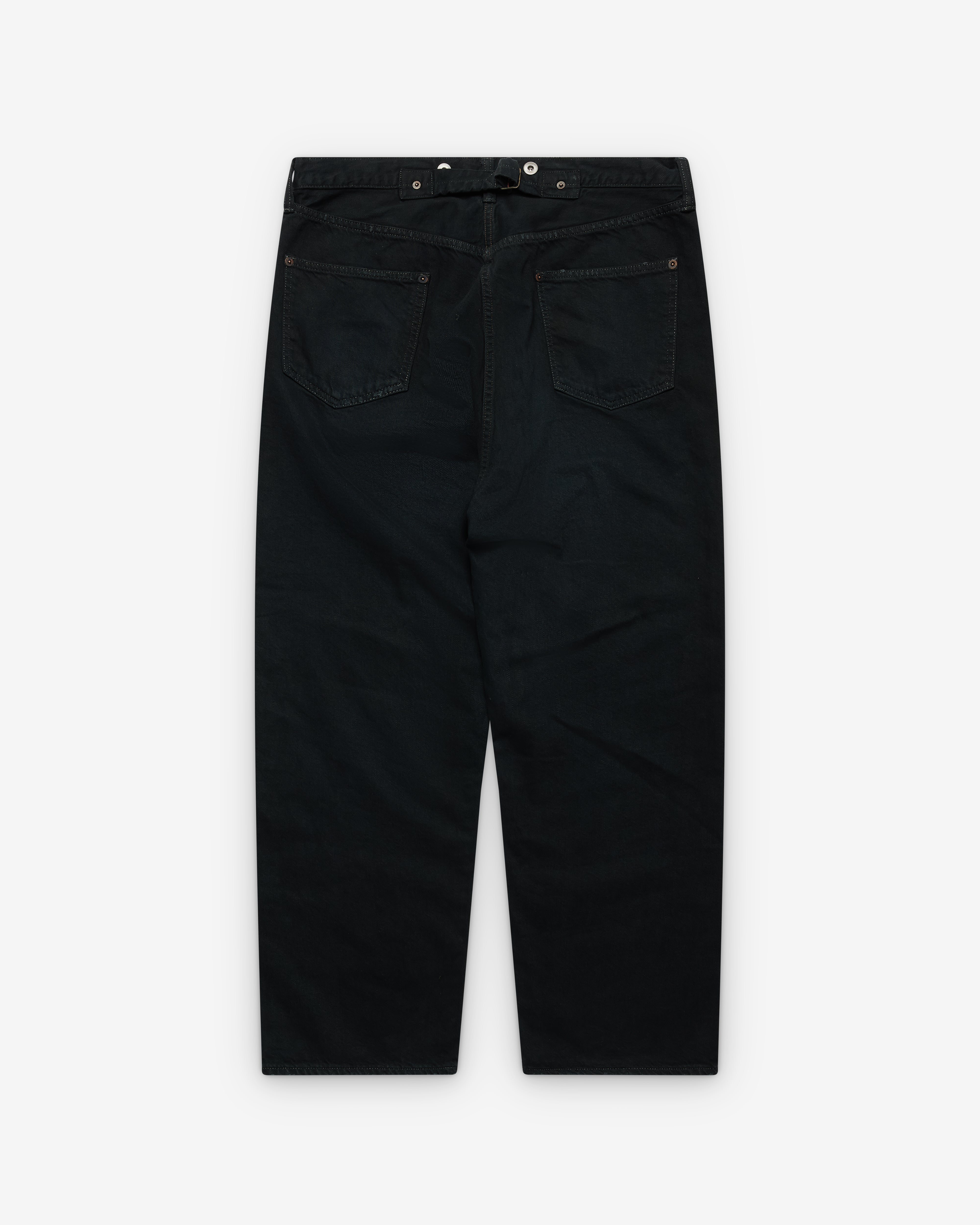 A.Presse: Men's No.22 Washed Wide Denim Pants (Deep Indigo) | DSML