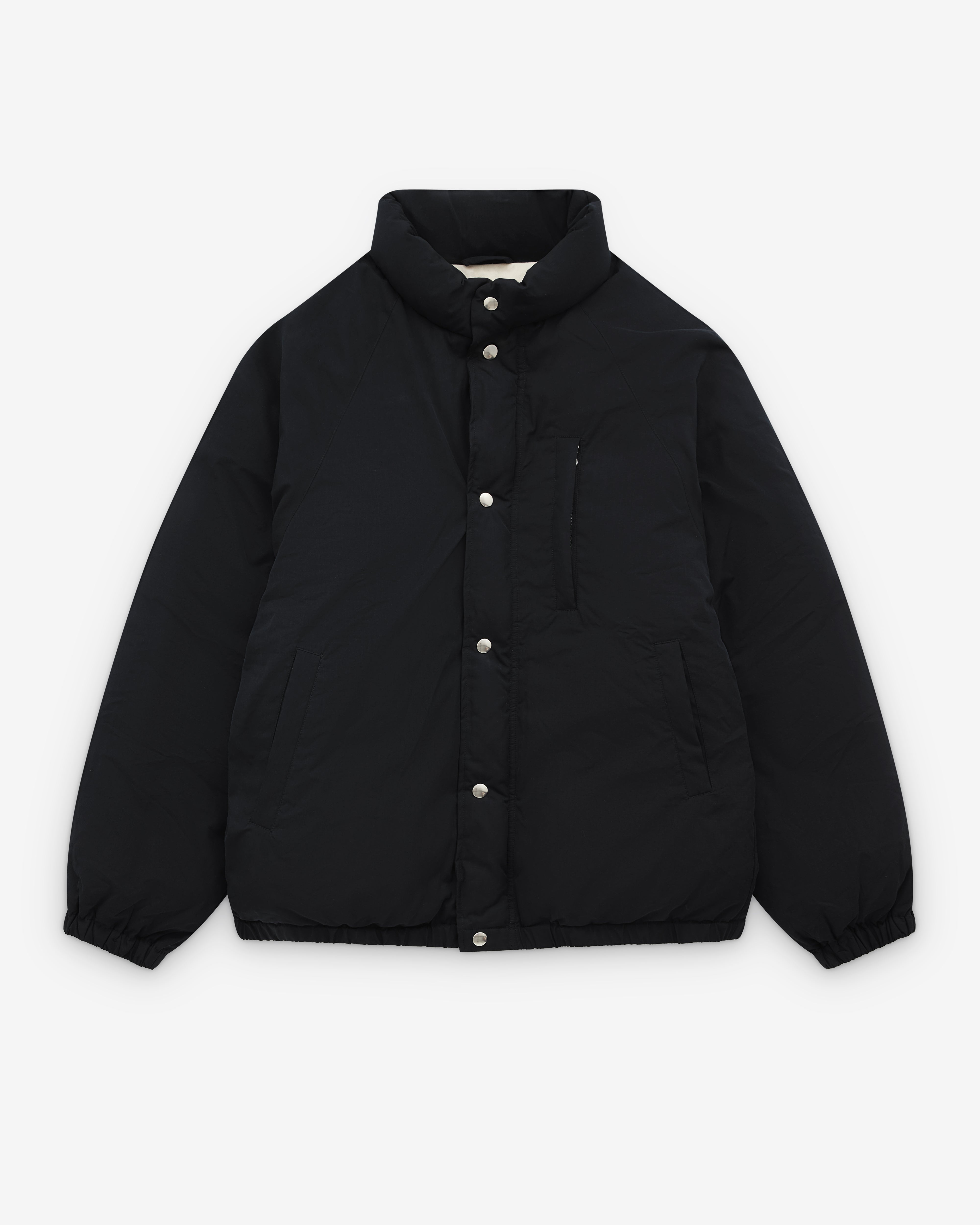 A.Presse: Men's Silk Ripstop Ski Down Jacket (Black) | DSML E-SHOP