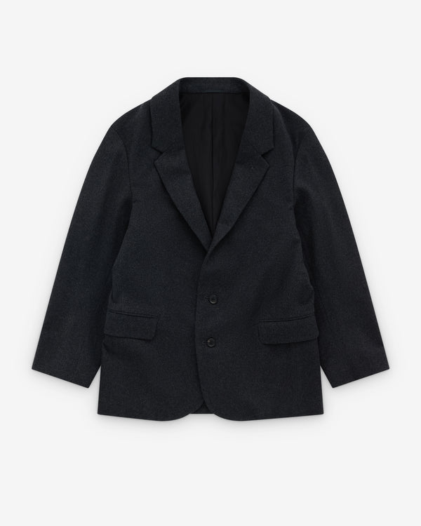 A.Presse - Men's Wool Flannel Jacket - (Charcoal)