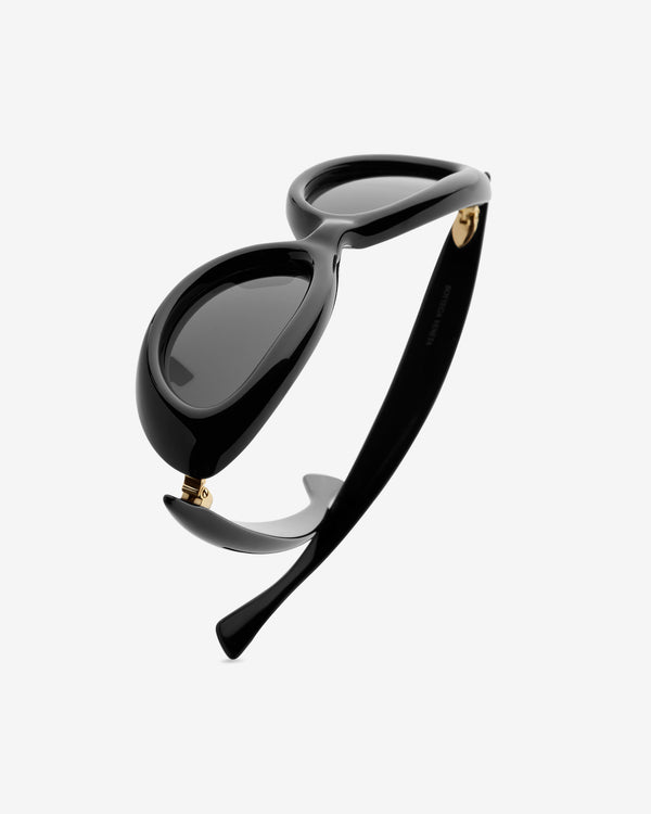 Bottega Veneta - Sardine Oval Sunglasses - (Black/Grey)
