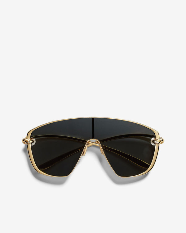 Bottega Veneta - Knot Shield Sunglasses - (Gold/Smoke)