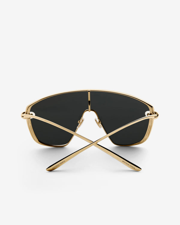 Bottega Veneta - Knot Shield Sunglasses - (Gold/Smoke)