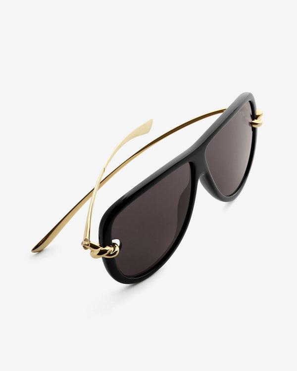 Bottega Veneta - Knot Aviator Sunglasses - (Black/Grey)