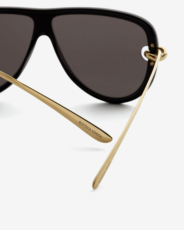 Bottega Veneta - Knot Aviator Sunglasses - (Black/Grey)