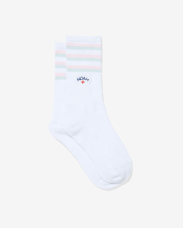 Noah - Striped Sock - (Pink/Blue)