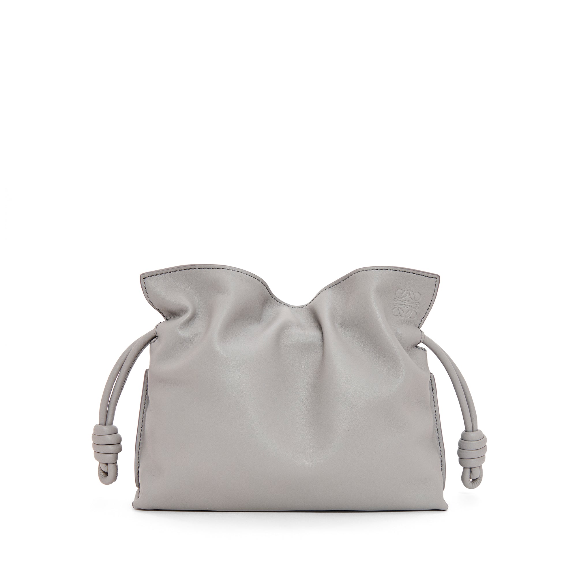 Loewe - Women’s Flamenco Clutch Mini Bag - (Pearl Grey) view 1