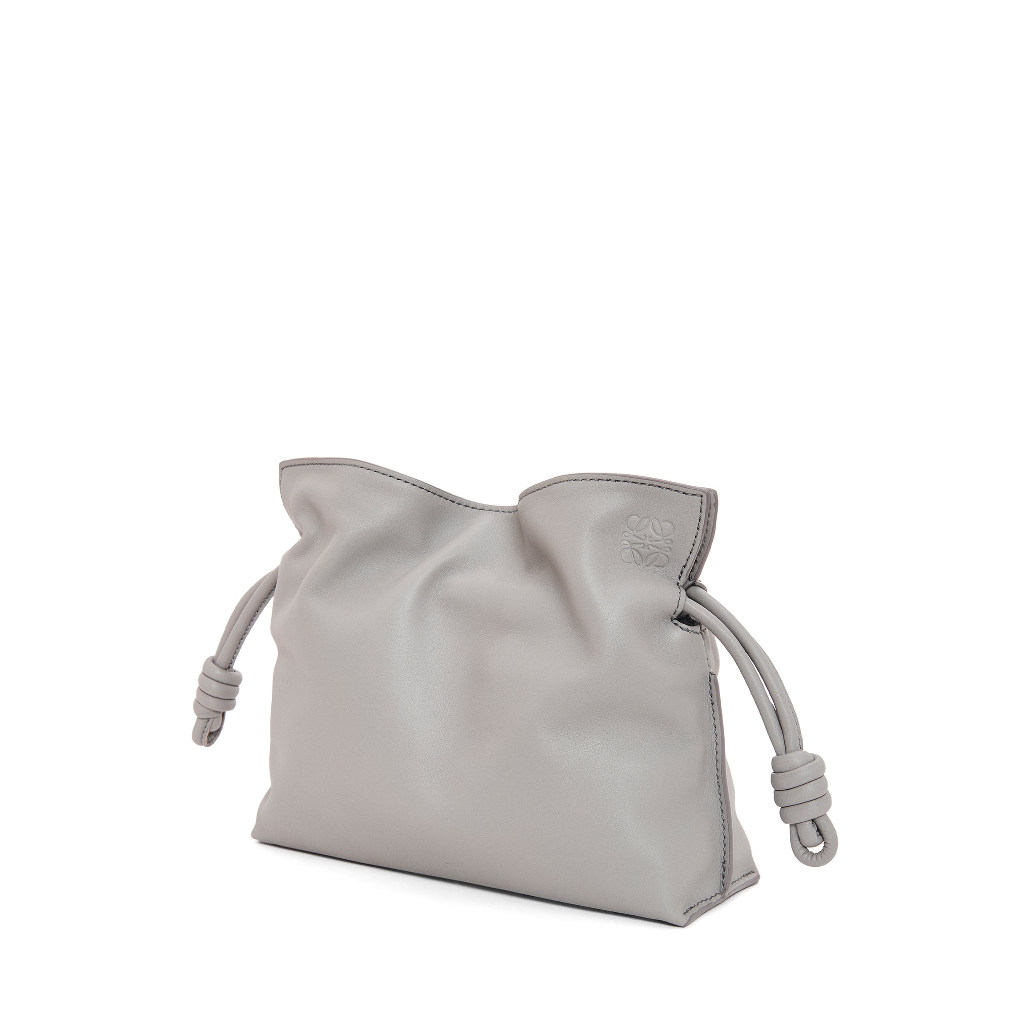 Loewe - Women’s Flamenco Clutch Mini Bag - (Pearl Grey) view 3