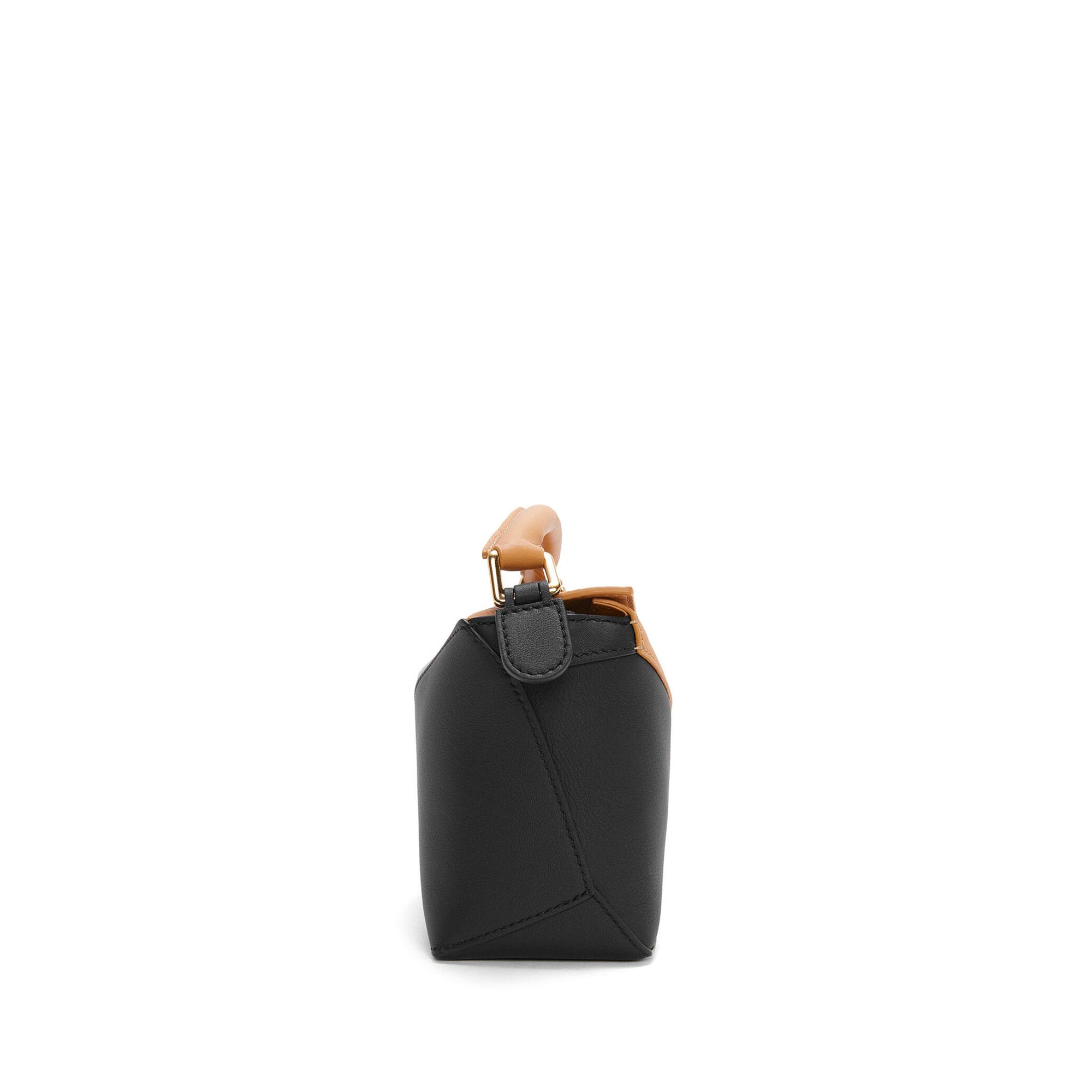 Loewe - Women's Puzzle Edge Mini Bicolor Bag - (Warm Desert/Black) view 7