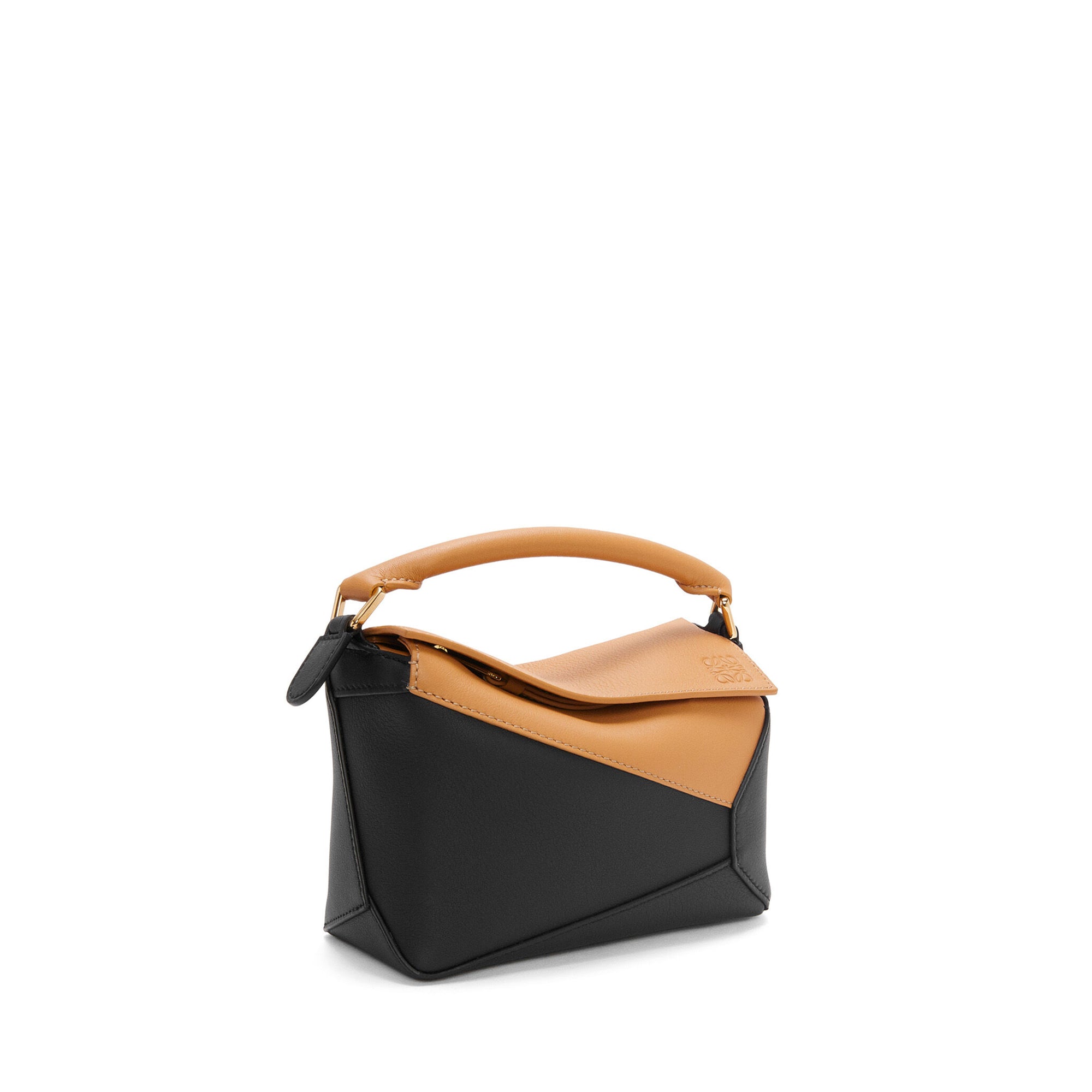 Loewe - Women's Puzzle Edge Mini Bicolor Bag - (Warm Desert/Black) view 5