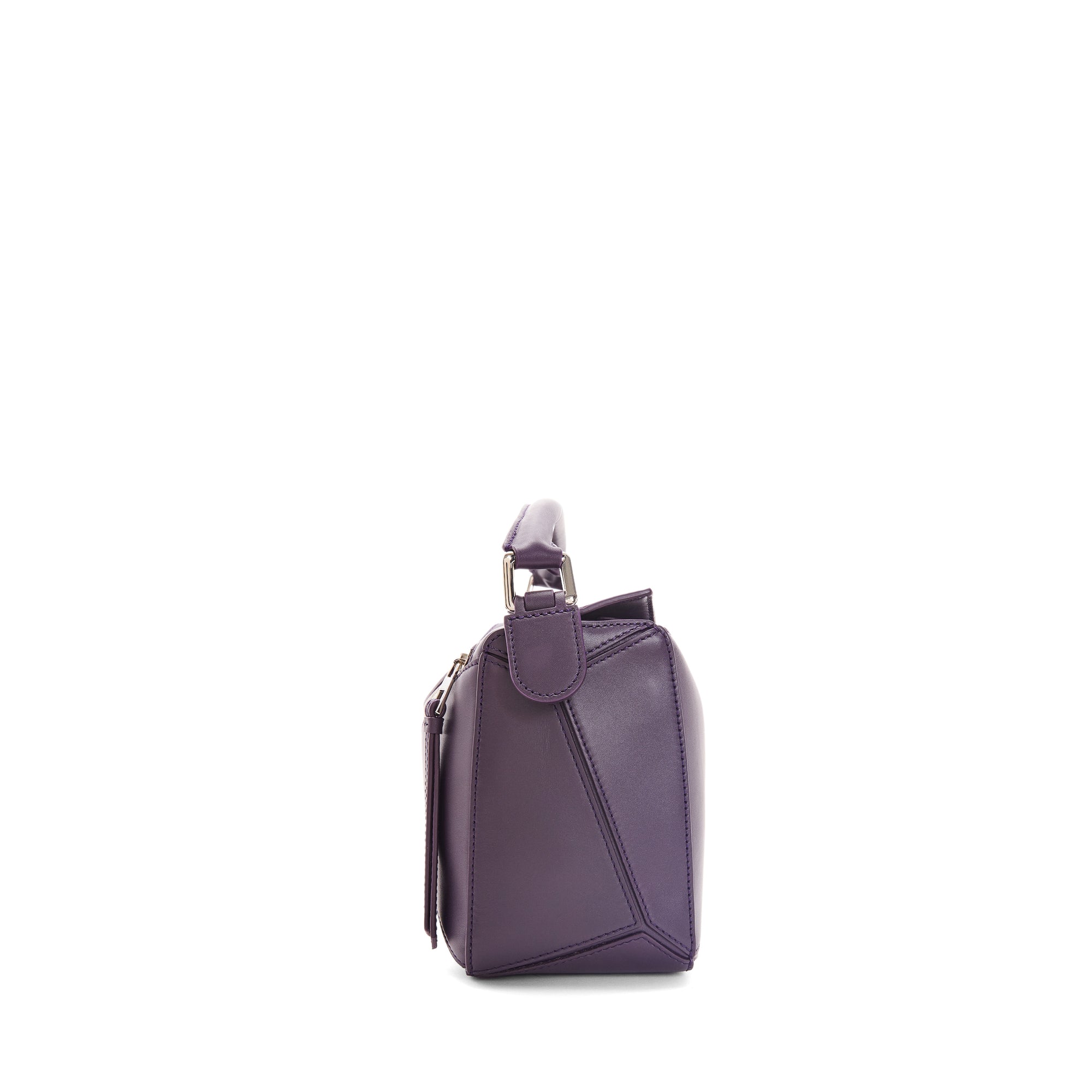 Loewe Puzzle Small Bag in Deep Aubergine