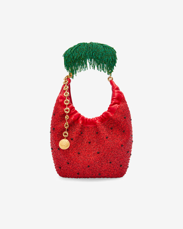 Loewe - Mini Squeeze Bag In Beaded Leather - (Red)