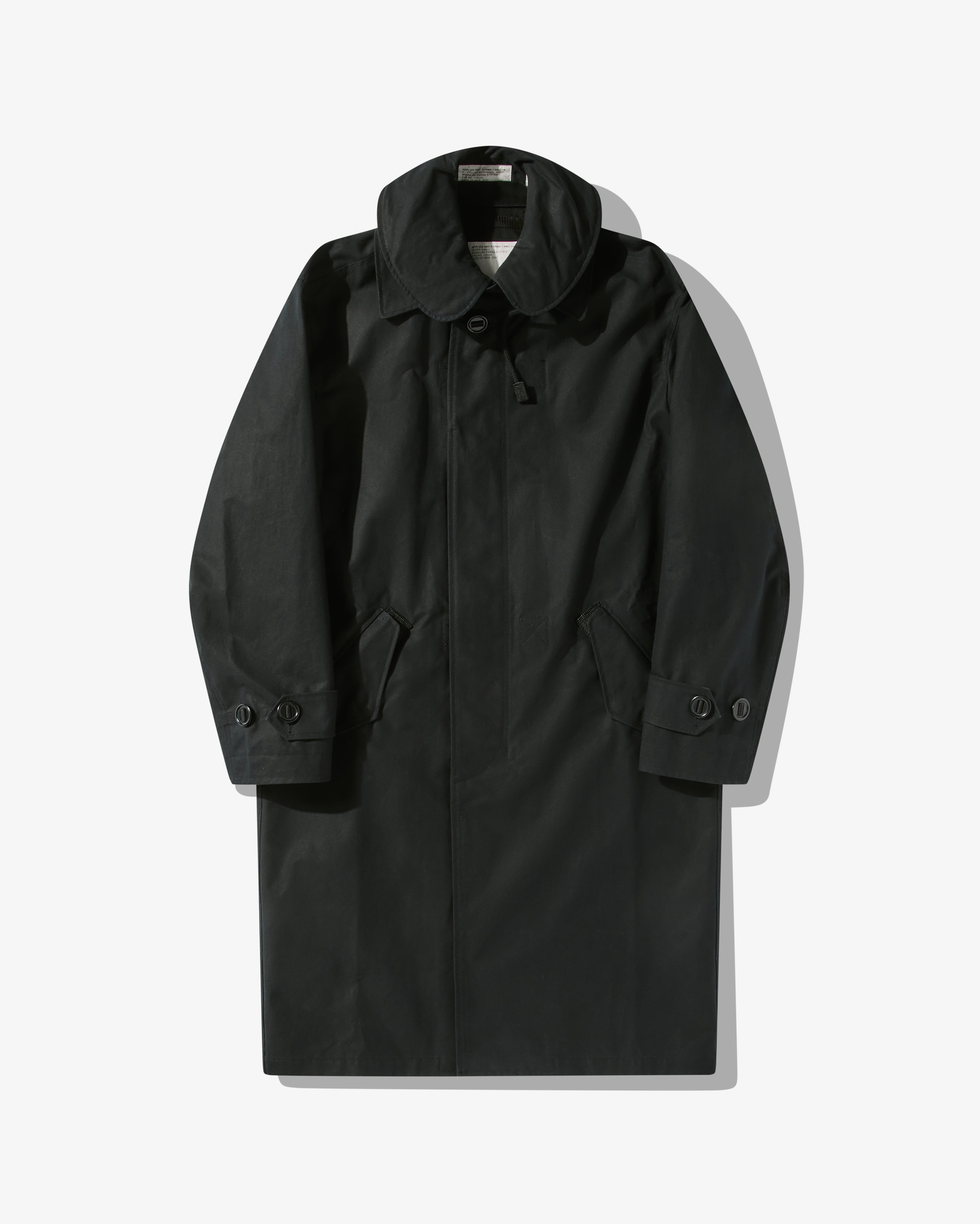 Applied Art Forms: Men’s AM2-1A Modular Parka (Black) | Dover Street ...
