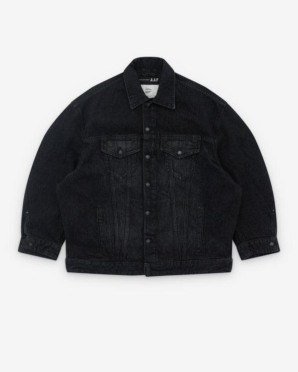 Applied Art Forms - Men’s Oversized Denim Jacket - (Washed Black)