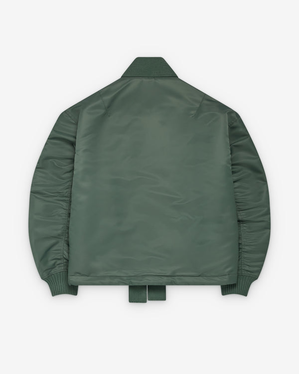 Applied Art Forms - Men's Reversible Haori Flight Jacket - (Teal Green)