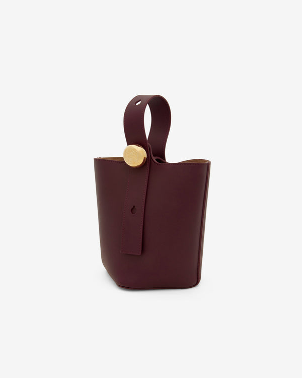 Loewe - Women's Mini Pebble Bucket Bag - (Dark Burgundy)