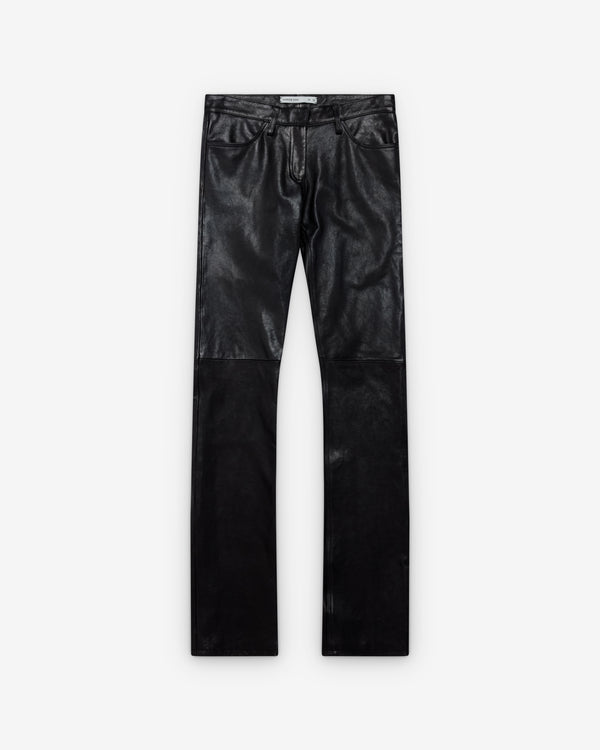 Aaron Esh - Women's Leather Jeans - (Black)