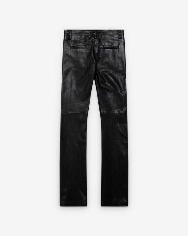 Aaron Esh - Women's Leather Jeans - (Black)