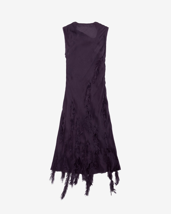 Aaron Esh - Women's Feather Dress - (Mauve)