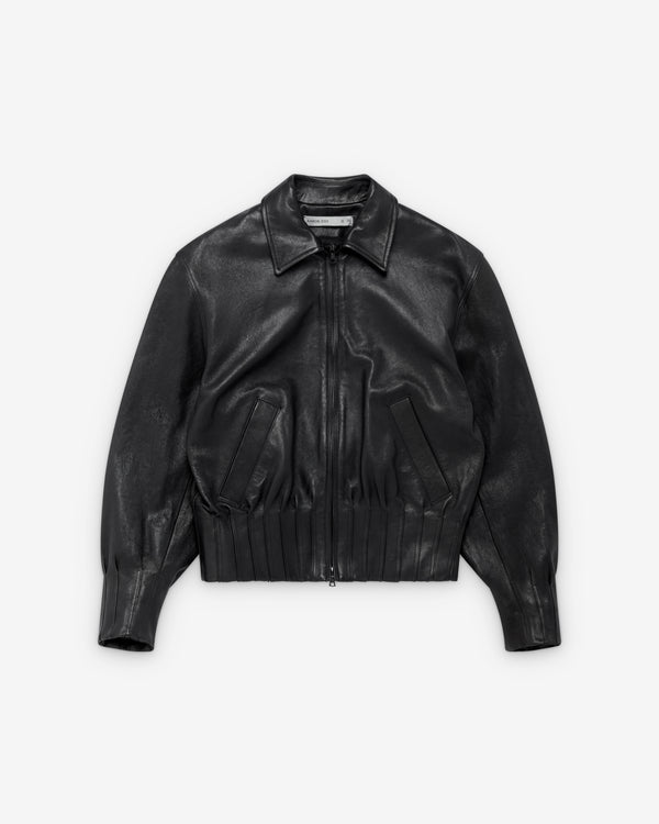 Aaron Esh - Men's Pleated Bomber Jacket - (Black)
