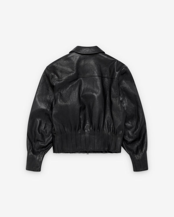 Aaron Esh - Men's Pleated Bomber Jacket - (Black)