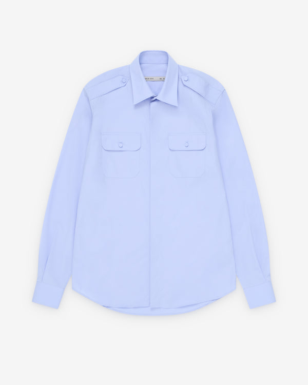 Aaron Esh - Men's Military Shirt - (Pale Blue)