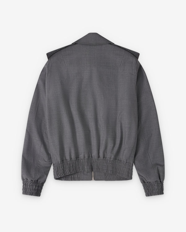 Aaron Esh - Men's Military Bomber - (Grey)