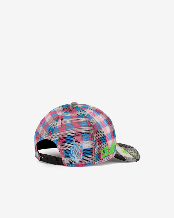 b.Eautiful - Men's Biyu Hat - (Black Buffalo Check/Pink)