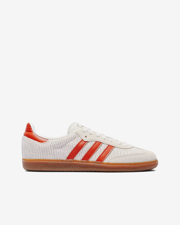 adidas - Men’s Samba OG - (Crystal White/ Preloved Red)