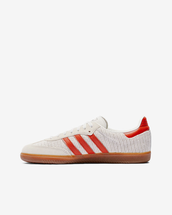 adidas - Men’s Samba OG - (Crystal White/ Preloved Red)