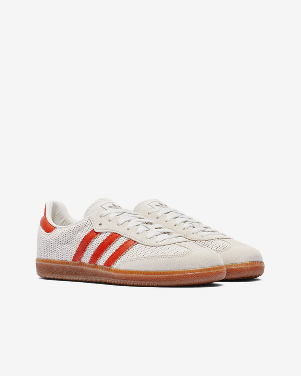 adidas - Men’s Samba OG - (Crystal White/ Preloved Red)