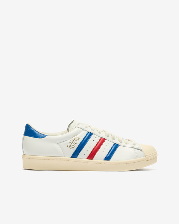 Adidas - Men's Superstar Vintage - (Core White/Blue/Red)