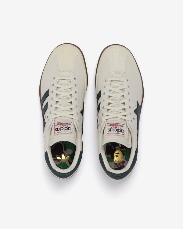 Adidas - Men's Bape Samba - (Off White/Black)