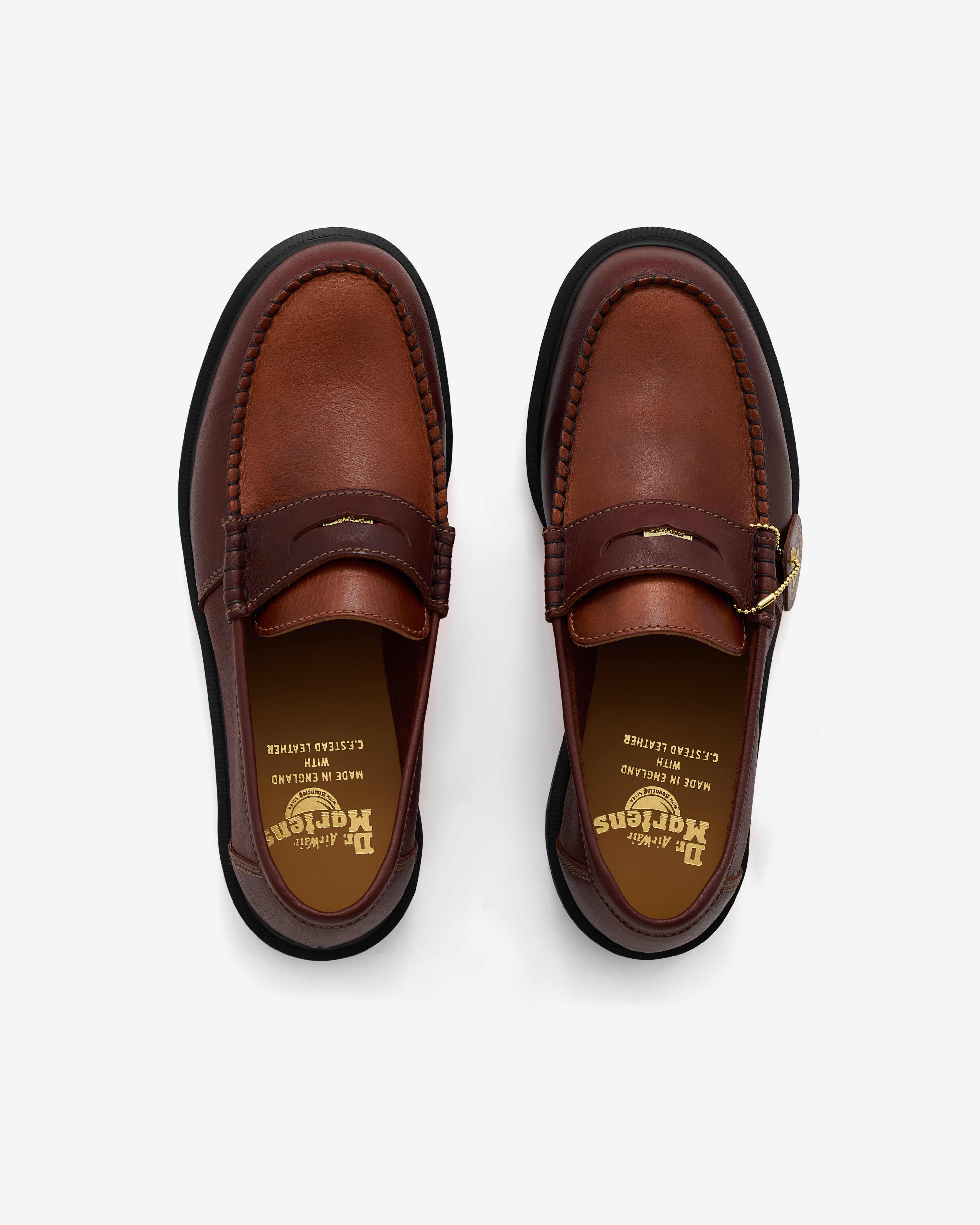 Dr. Martens Penton ダークブラウン ローファー UK4 Penton Leather Loafer in Brown | Dr. Martens