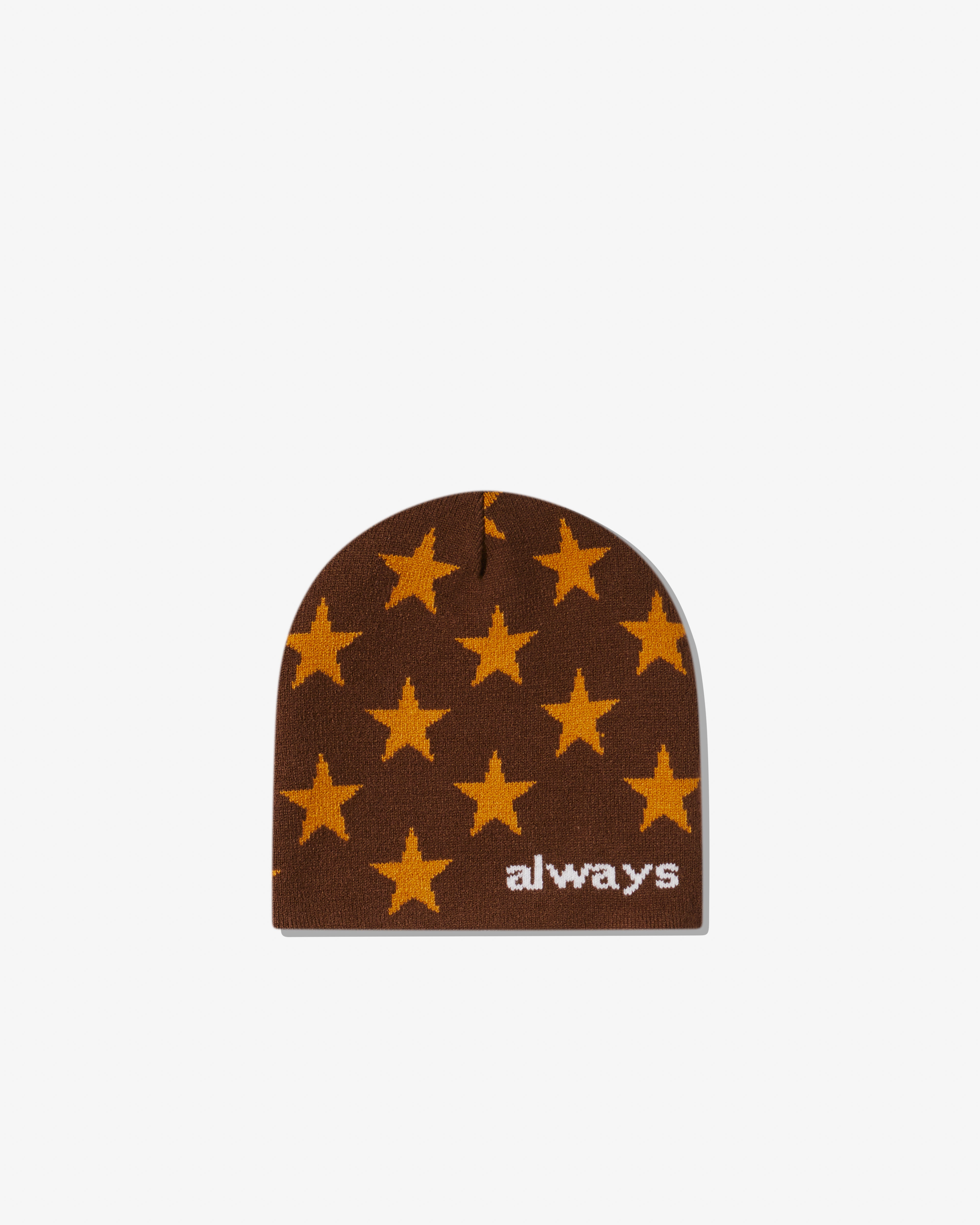 Always Do What You Should Do - Men's Reversible @Sun Skull Beanie - (Brown)