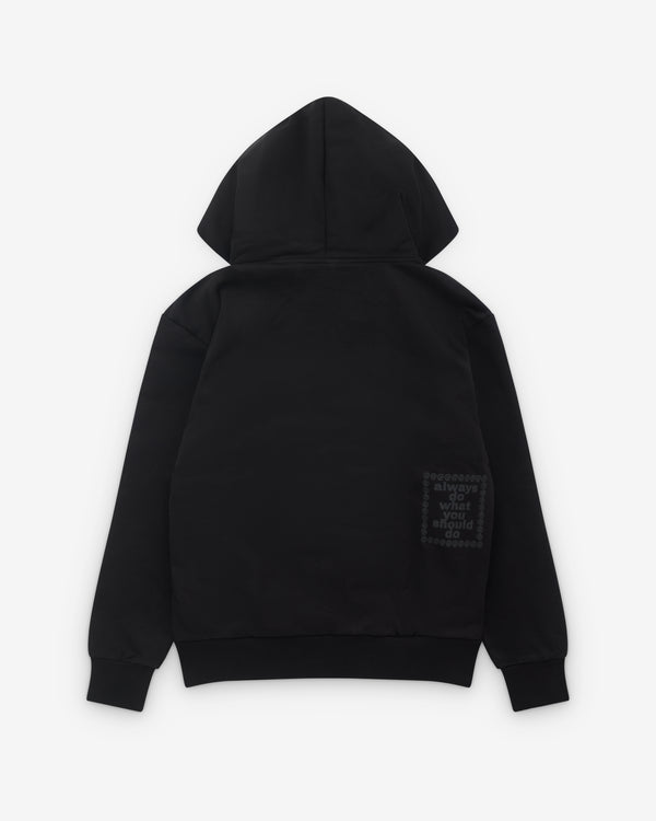 Always Do What You Should Do - 3116 Premium Zip Up Hoodie - (Black)