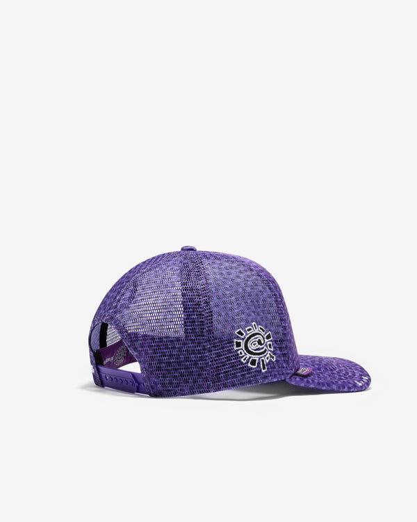 Always Do What You Should Do - Coral Pattern Trucker Cap - (Purple)