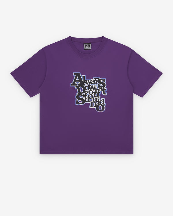 Always Do What You Should Do - Men's Girbuad T-Shirt - (Purple)