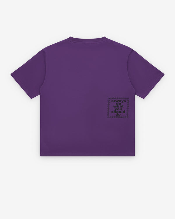Always Do What You Should Do - Men's Girbuad T-Shirt - (Purple)