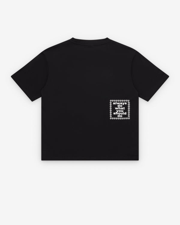 Always Do What You Should Do - Men's Partition T-Shirt - (Black)