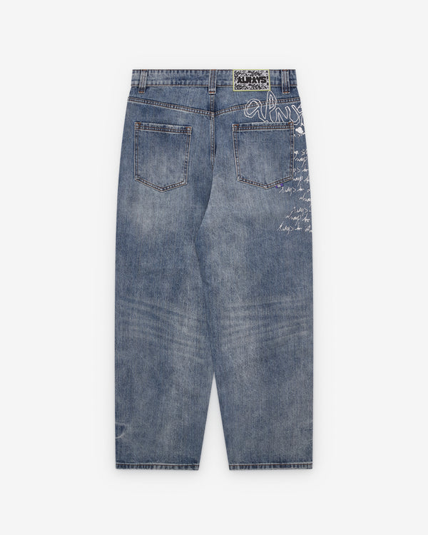Always Do What You Should Do - Men's Waza Jeans - (Blue)