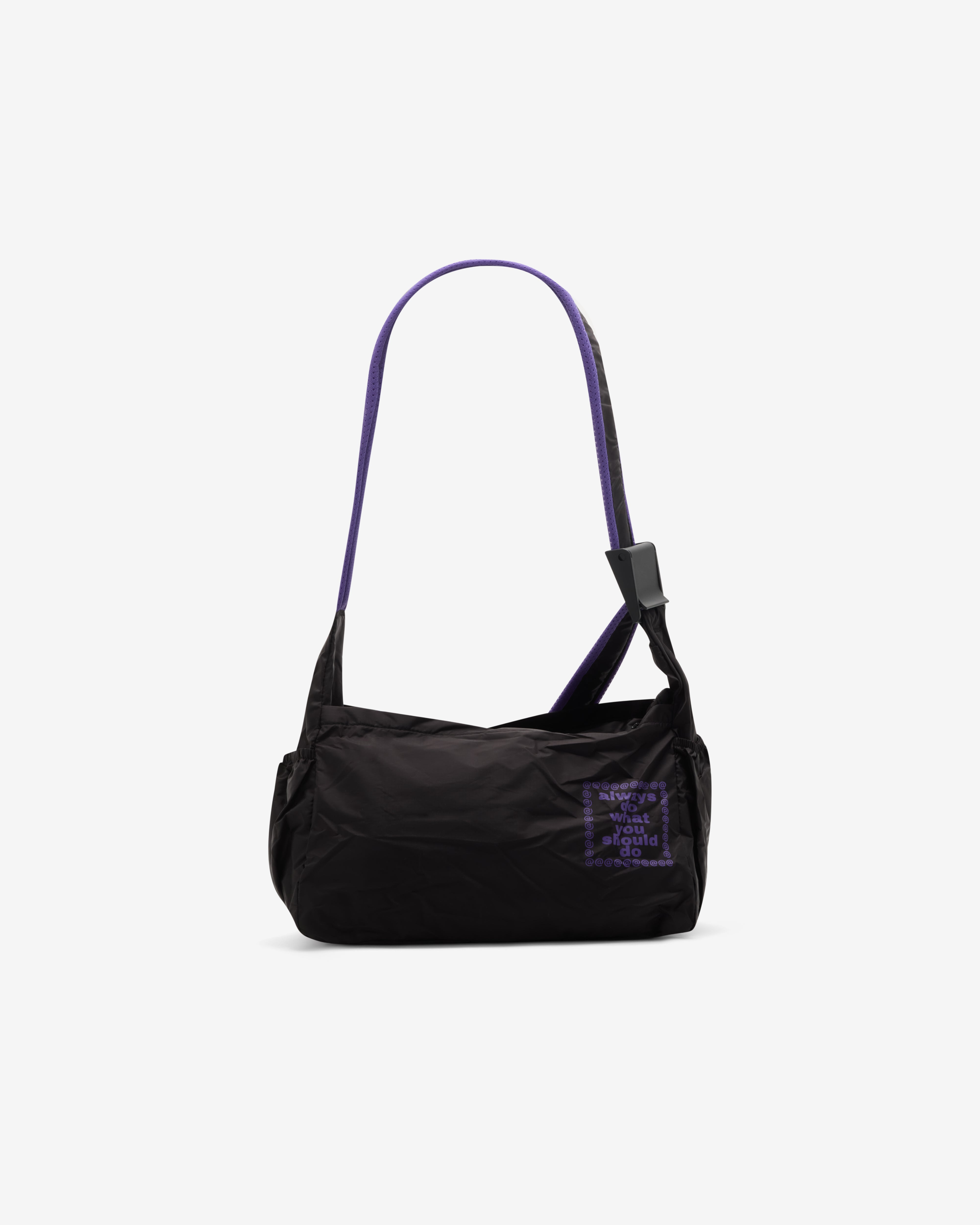 Always Do What You Should Do: Men's Rip Stop Side Bag (Purple