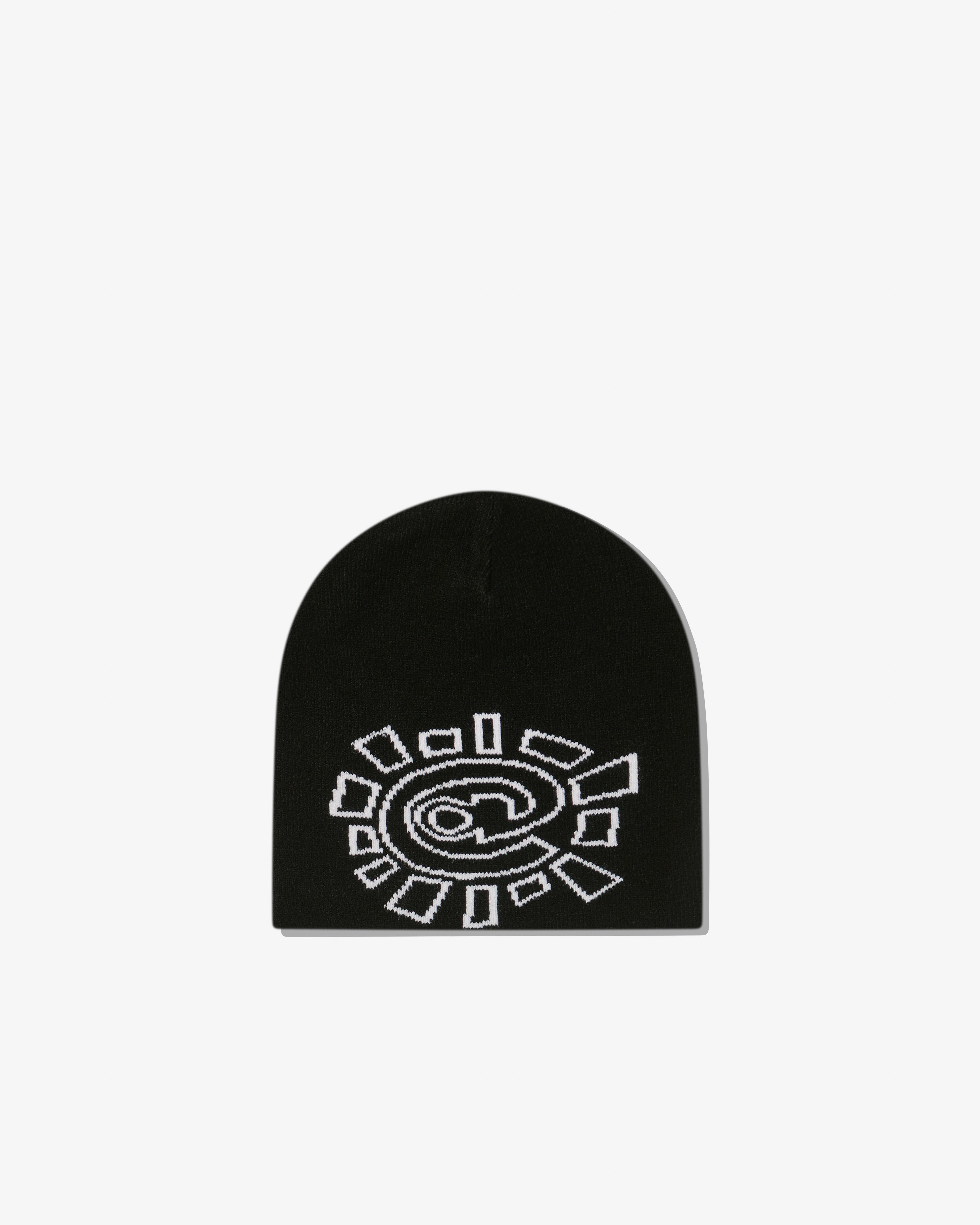 Always Do What You Should Do - Men's Reversible @Sun Skull Beanie - (Black)