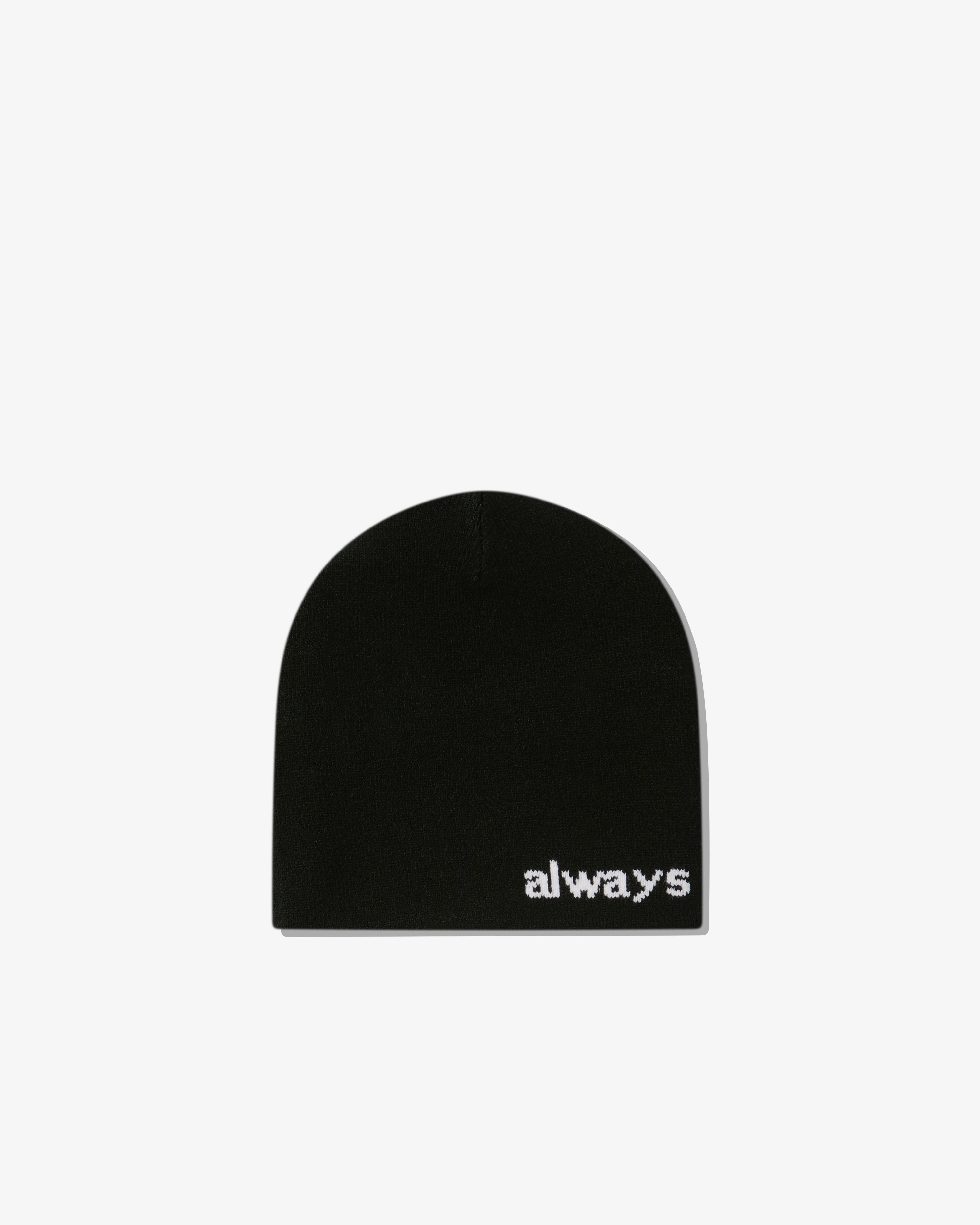 Always Do What You Should Do - Men's Reversible @Sun Skull Beanie - (Black)