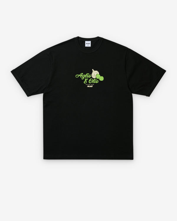 Palace - Men's Aglio E Olio Ringer T-Shirt - (Black)