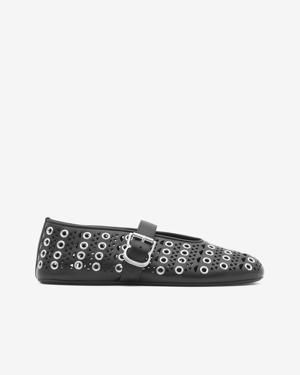 Alaïa - Women's Perforated Ballet Flats - (Black)